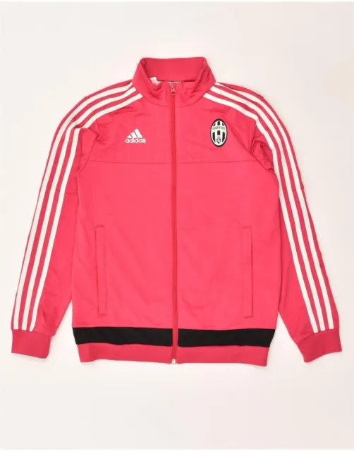 ADIDAS Girls Tracksuit Top Jacket 11-12 Years Pink Polyester AF14