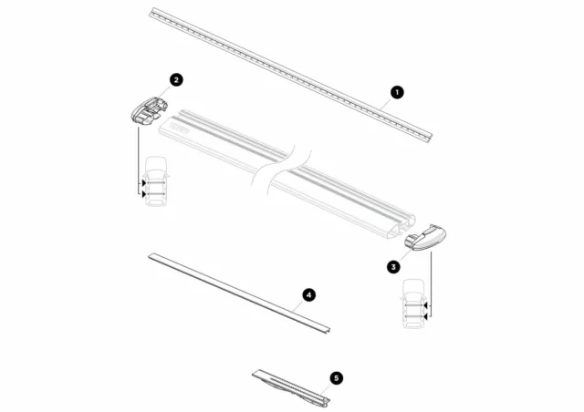 Thule wingbar shop evo rubber strip