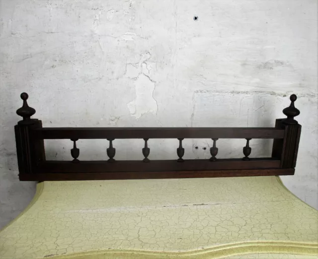 Hand Carved Wood Pediment Spindles  Ornate Over door Architectural  Reclaimed