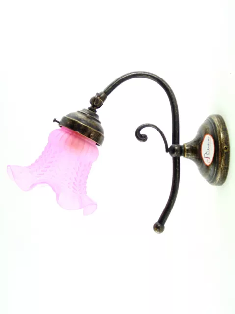 Applique ottone brunito,appliques illuminazione,lampada da parete in stile ar37