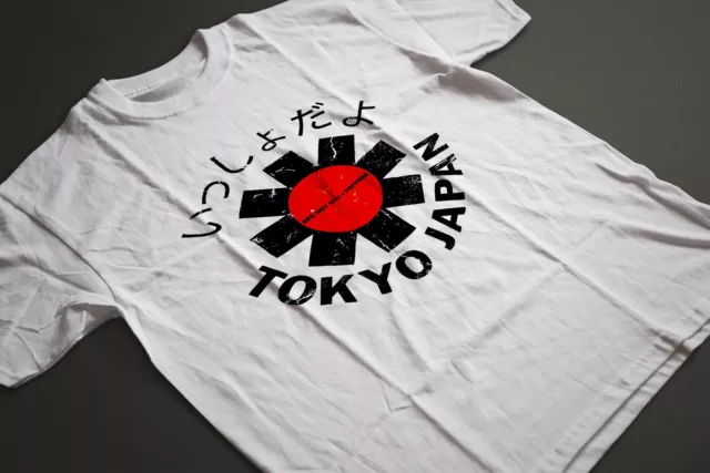 Red Hot Chili Peppers Tokyo Japan T-Shirt (White) | FREE SHIPPING US