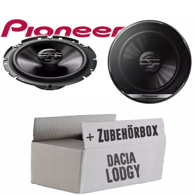 Pioneer Lautsprecher für Dacia Lodgy Boxen 16cm 2-Wege Koax Auto Front Heck Tür