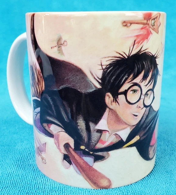 VINTAGE HARRY POTTER and the Sorcerer's Stone Flying Keys Coffee Mug