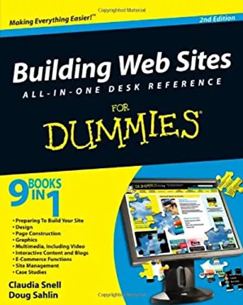 Bâtiment Web Sites All-In-One pour Nuls Livre de Poche Claudia, Sahl