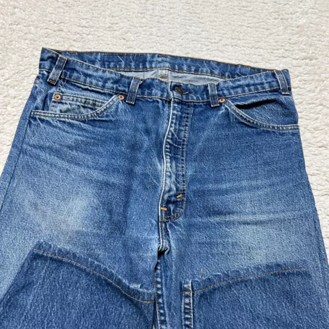 Vintage Levis Jeans Men 33x29 Blue 554 Straight Leg Orange Tab Denim USA 3
