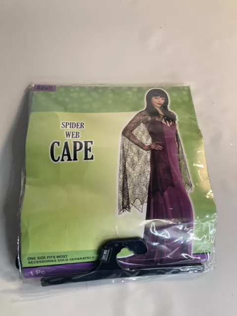 Costume U.S.A. web cape Black Halloween costume one size