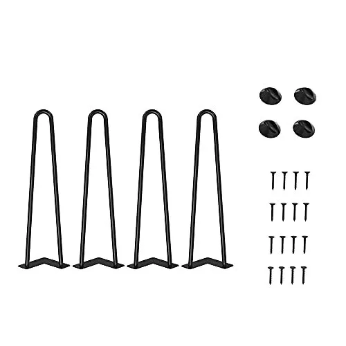 WINSOON Set di 4 Gambe per mobili 45 cm gambe tavolo per la protezione (k0Q)