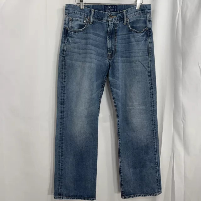 Lucky Brand Mens 181 Relaxed Jeans 32 Med Wash 33x29 Cowboy