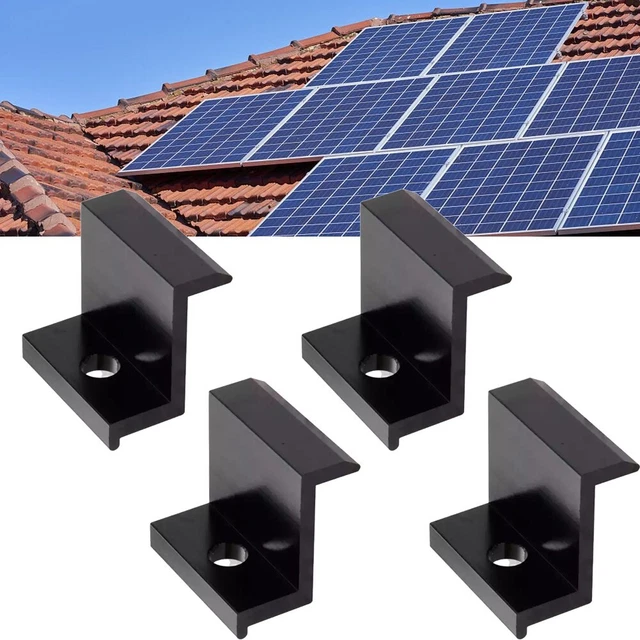 10 piezas de panel solar fácil de instalar proceso de galvanoplastia aluminio negro