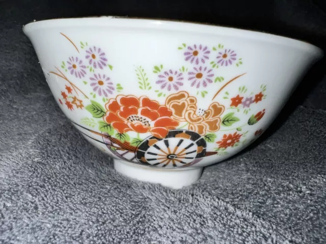 Dessert Rice Bowls Set of 3 Small Floral Themed Vintage 2