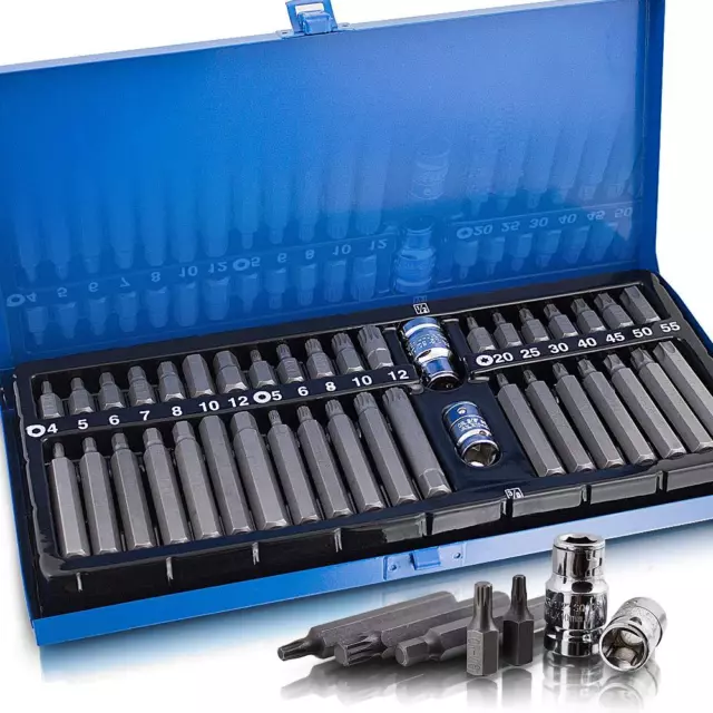 BITUXX 41tg Bitset Bitsatz Bitbox Vielzahn Steck Torx Innen Nuss Nüsse Set