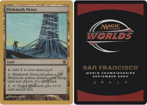 Moderate Play, English MTG Blinkmoth Nexus - Aeo Paquette - 2004 World Champions