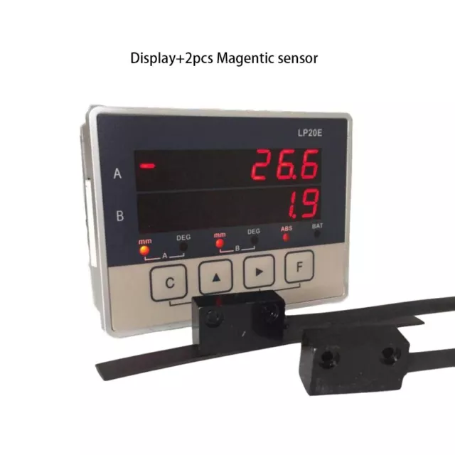 2 Axis DRO Display with 2pcs Magnetic Sensor Readout for Woodworking Stone