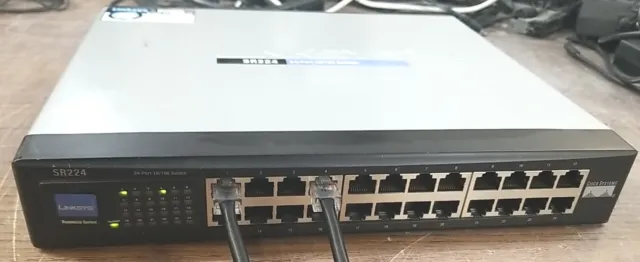 Cisco Linksys SR224 Business Series 24-Port 10/100 Ethernet Switch
