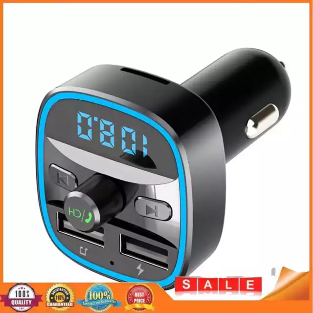 T25 Car Bluetooth 5.0 FM Modulator Transmitter Fast Charging Charger MP3 Player