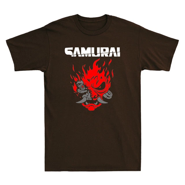 Skull Cyber Samurai Corporate Inspired Design Vintage Men's T Shirt