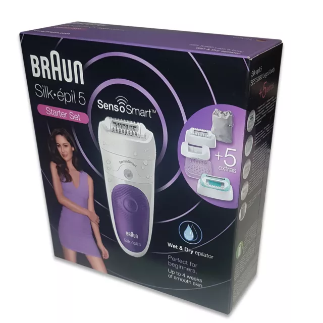 Braun 81646954 Silk-épil 5 5/880 SensoSmart Epilierer, Violett/Weiß