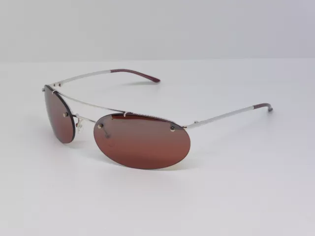 CHRISTIAN DIOR Sunglasses PEACE YB7NS Silver w/Brown Gradient lens