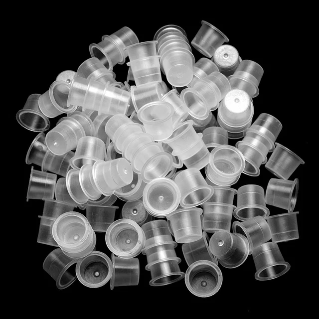200 piezas Soporte de tinta Belleza Ligera Transparente Soporte de tinta