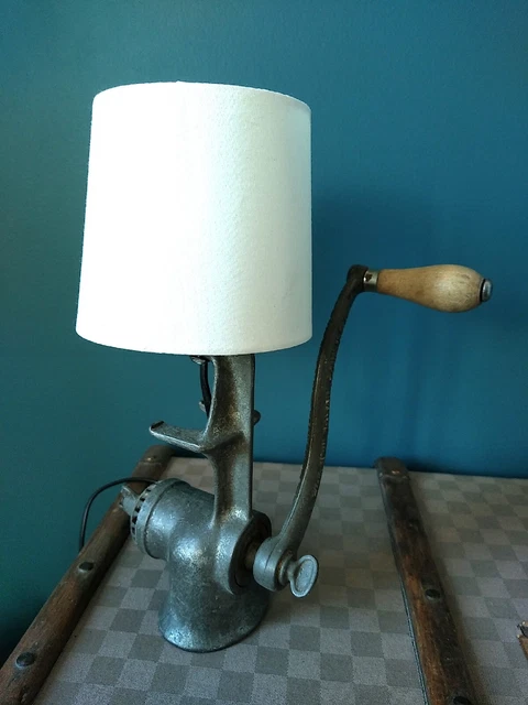 Lampe à Poser Industrielle Chignole, Old Hand Drill Industrial Lamp, A