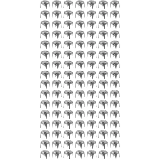 100 Pcs Four Claw Drill Nail Metal Punk Studs Clothing DIY Loti