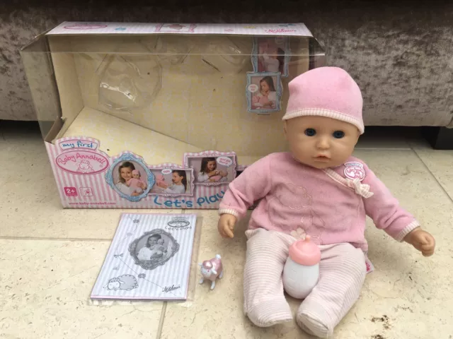 Zapf Creation My First Baby Annabell Let's Play 36cm Doll 5 Functions 2+ years