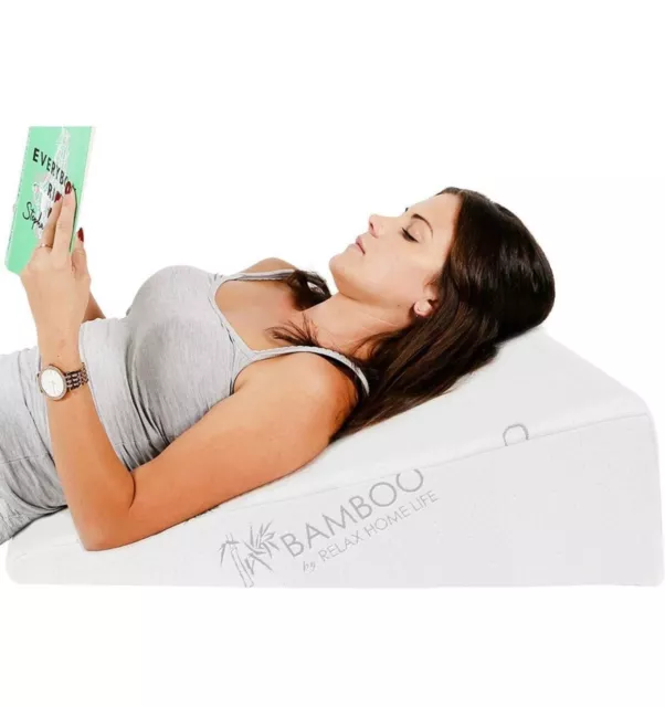 Almohada de lectura con cuña de espuma viscoelástica
