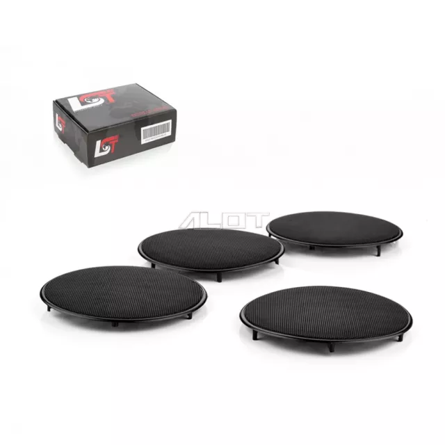 4x Altavoz Cubierta Cover Paneles de Puerta Abertura Negro para VW Bora 1J 98