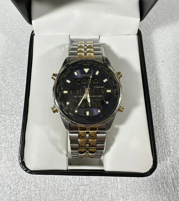 RARO OROLOGIO UOMO Seiko Giugiaro Design H021 8030 MACCHINA SPORTIVA RARO OROLOGIO UOMO Seiko Giugiaro Design H021 8030 MACCHINA SPORTIVA