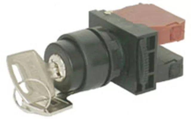 NHD NSS22-K010 Key 3 Position (Spring Return) Selector Switch 1a