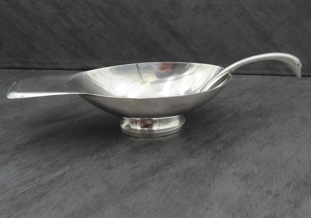 Rare Art Deco Christofle Sauceboat Cygne Christian Fjerdingstad Silver Plated