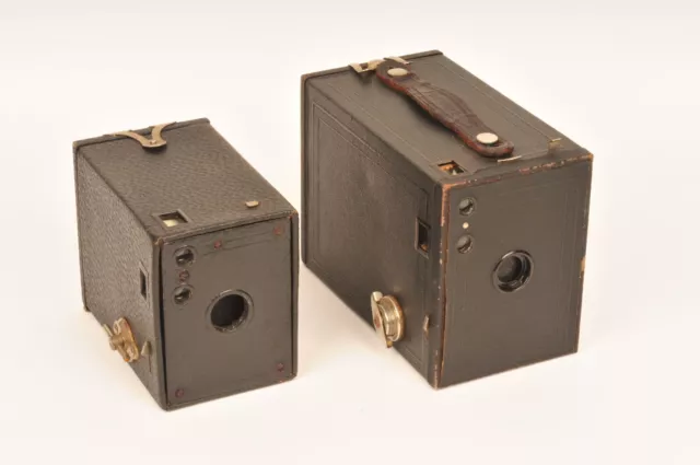 Canadian Kodak Box Camera Bundle No. 0 Brownie Model A & No. 2 Brownie Model F