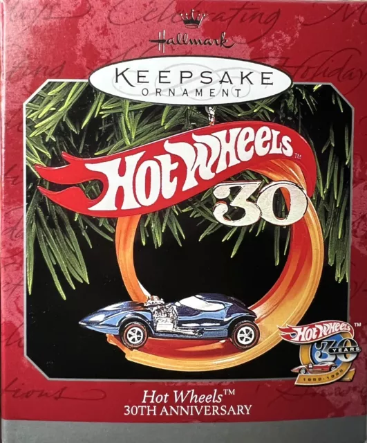 HALLMARK Hot Wheels 30th Anniversary Ornament Silhouette 6209 Car 1998 NEW