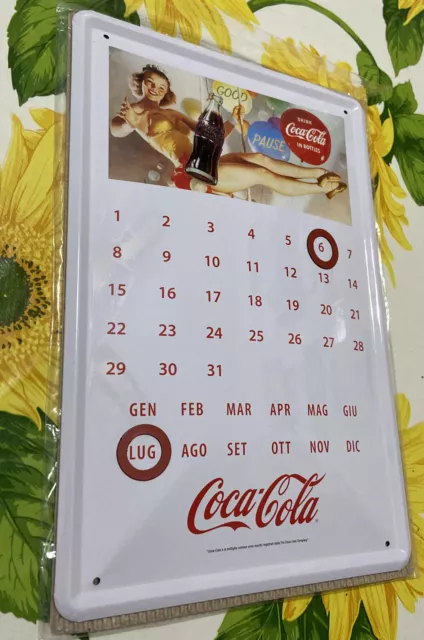 COCA COLA calendario perpetuo NUOVO ANCORA SIGILLATO