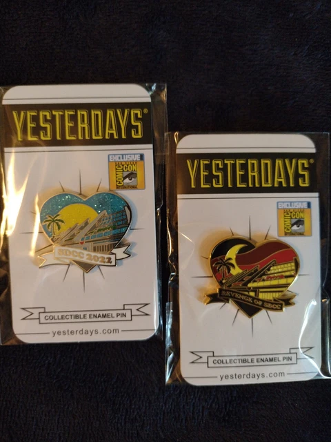 San Diego Comic Con 2022 Yesterday's Heart Pin Revenge Of SDCC & SDCC 2022