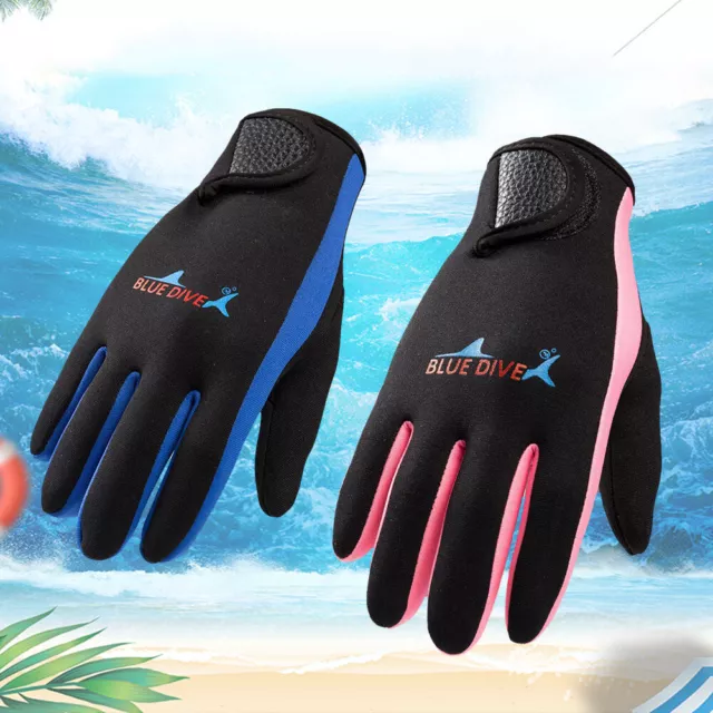 1 Pair 1.5mm Neoprene Swimming Scuba Diving Anti Slip Cold-proof Wetsuit Gloves 3