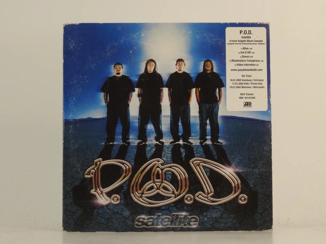P.O.D. SATELLITE (H1) 5 Track Promo CD Single Card Sleeve ATLANTIC