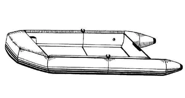 7.6oz BOAT COVER HIGHFIELD INFLATABLES ULTRALITE UL 260 2016-22 (NO MOTOR)