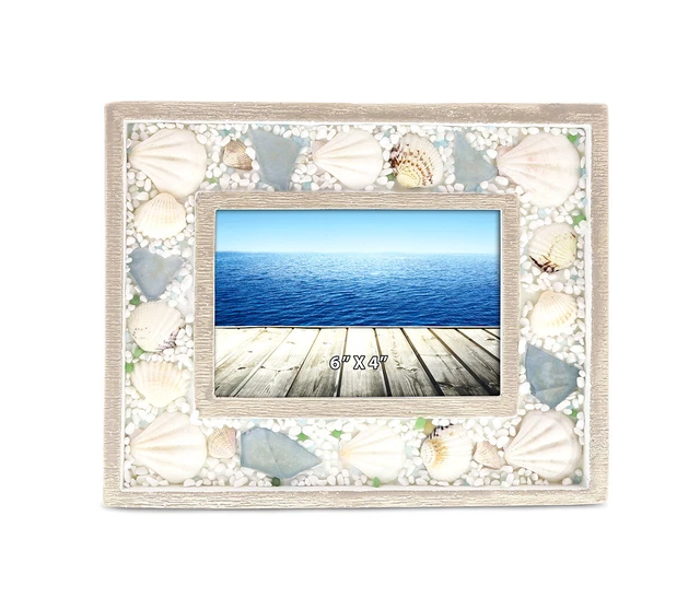 CoTa Global CoTa Global Oceanic Sea Shell Photo Frame Nautical Decor