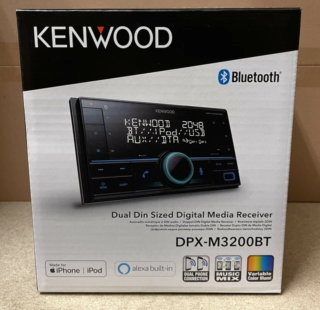 KENWOOD CAR/VAN DOUBLE Din Bluetooth Stereo Head unit Front USB iPhone
