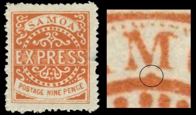 SAMOA 5a (SG20) - Samoa Express "1880 Type IV Setting" (pf29442)