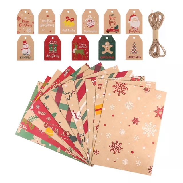 11pcs Christmas Kraft Paper Set-DI