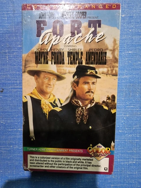 FORT APACHE TURNER Colorized Version (VHS) John Wayne Henry Fonda New ...