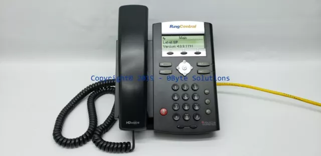 Polycom SoundPoint IP 335 VoIP Phone with Mount, Handset & Cord