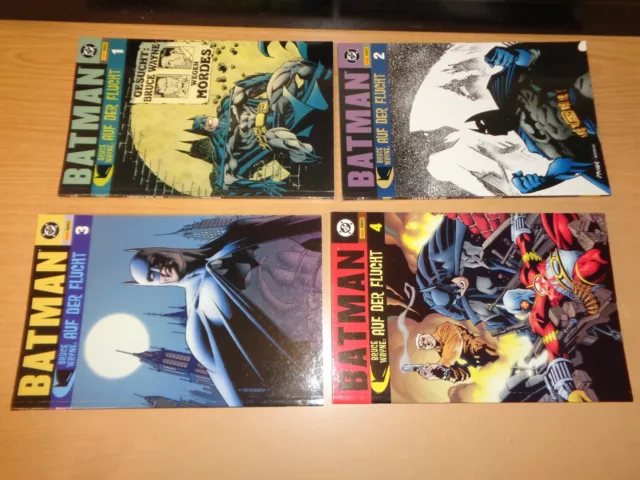 Batman Bruce Wayne Auf der Flucht Nr.1-4 komplett Panini Comics 2003 deutsch DC