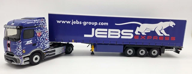 Camion 4x2 MAN TGX Euro 6 C avec remorque KRONE aux couleurs du transporteur Oberson avec une échelle de 1/43 conçu par ELIGOR sur