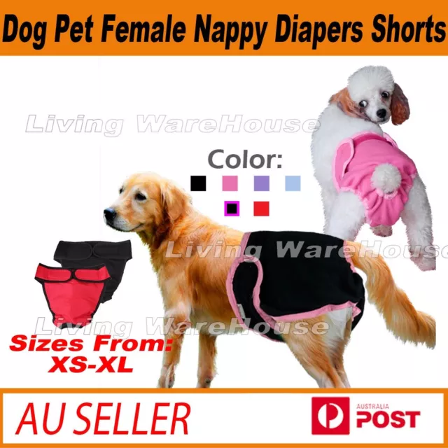 Dog Pet Female Nappy Diapers Shorts Season Sanitary Pants UndiesUnderpants XS-XL