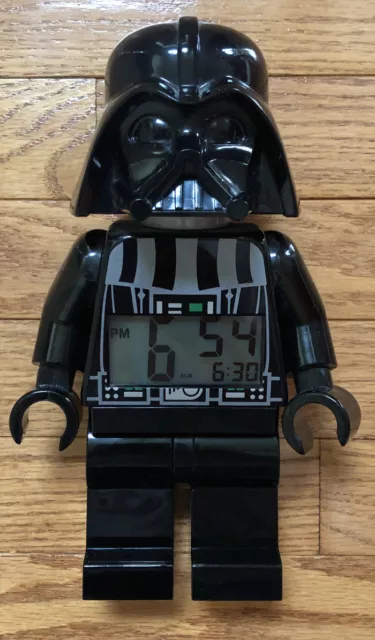 Lego Star Wars 9002113 Darth Vader Mini Figure Light Up Alarm Clock - Used