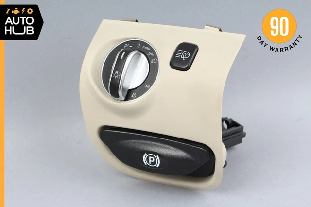 03-12 Mercedes R230 SL500 SL550 SL55 AMG Headlight Control Switch Beige OEM