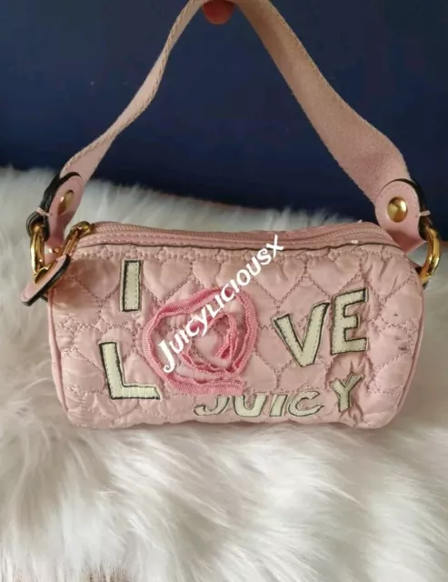 Rare Baby Pink Small Juicy Couture Barrel Bag 2008 Y2k Vintage